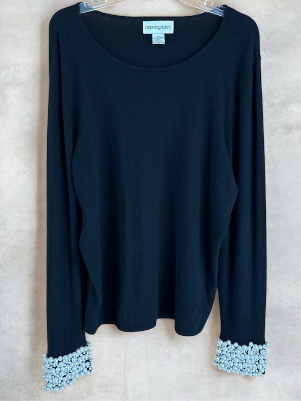 Bloomingdale's 100% Cashmere Crewneck Sweater - 2X Black